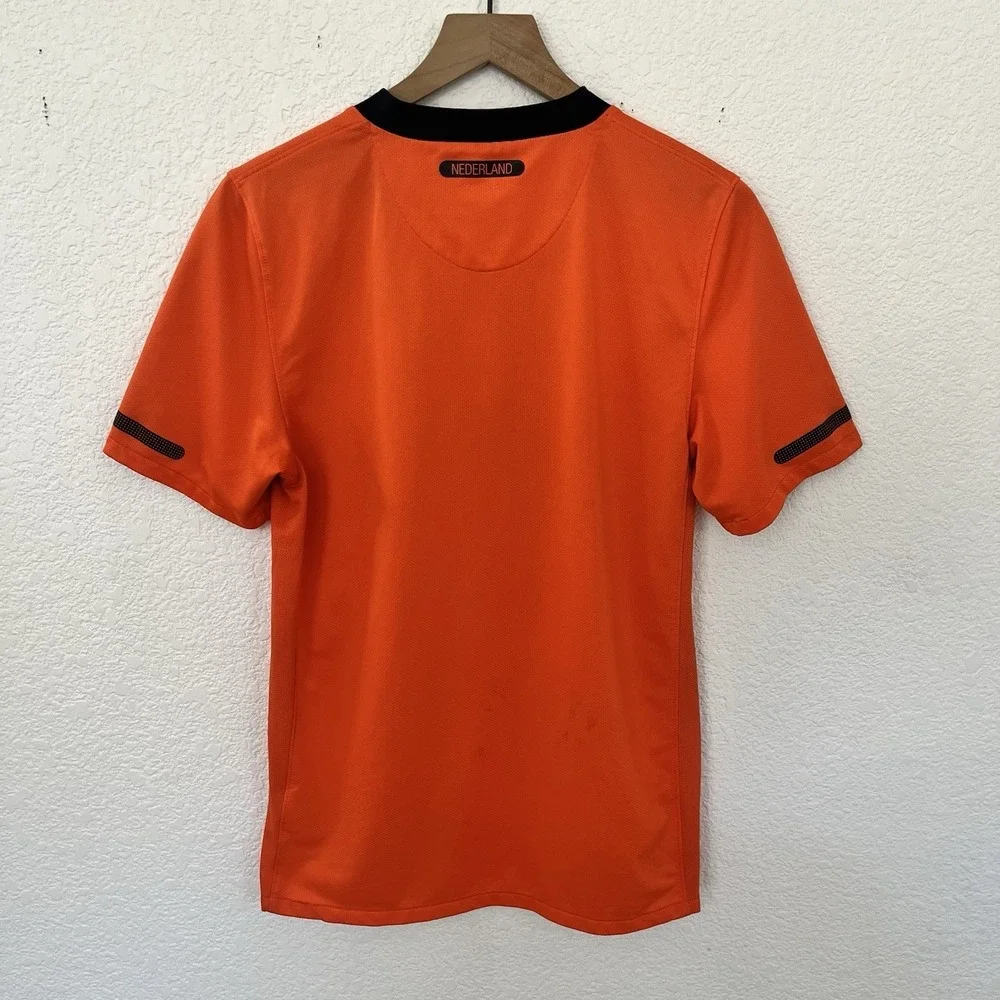 Nike Netherlands KNVB Authentic Dri-FIT Home Jersey Orange Small Lion Crest